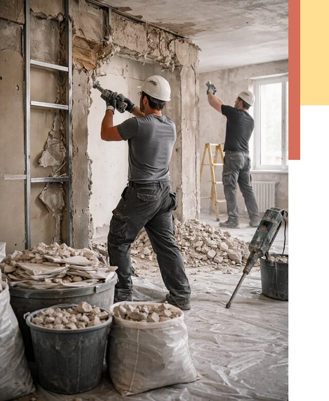 Демонтажные работы в Тюмени от 2756 руб. — услуги и цена под ключ | ОТДЕЛОЧНИК-Тюм