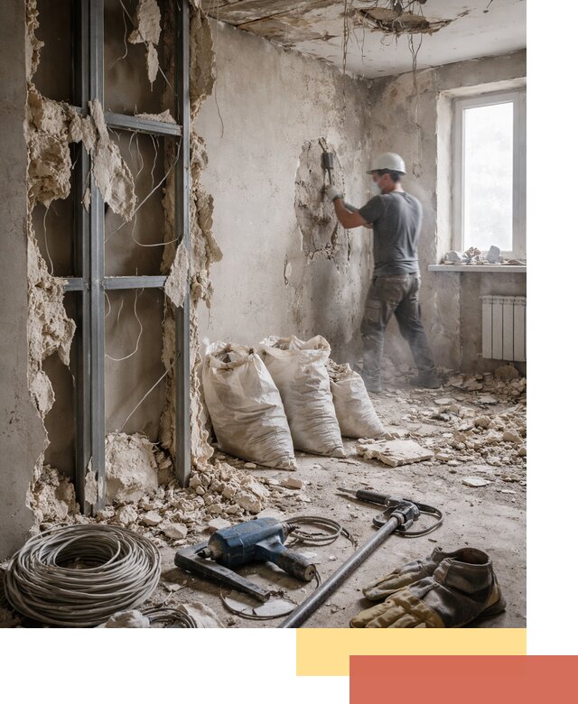 Профессиональный демонтаж зданий и конструкций в Тюмени