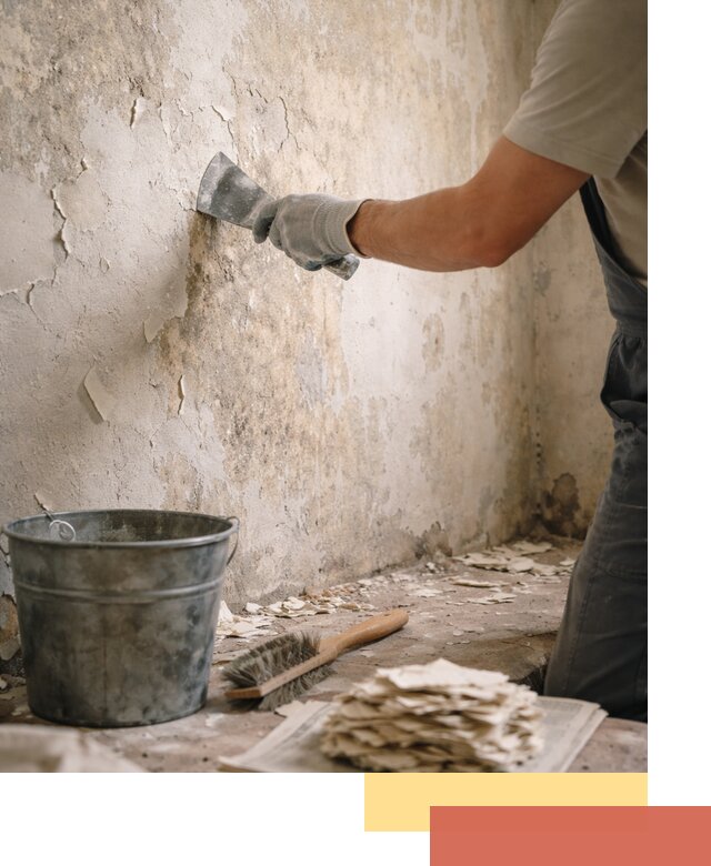 Удаление старой краски со стен в Тюмени качественно и быстро