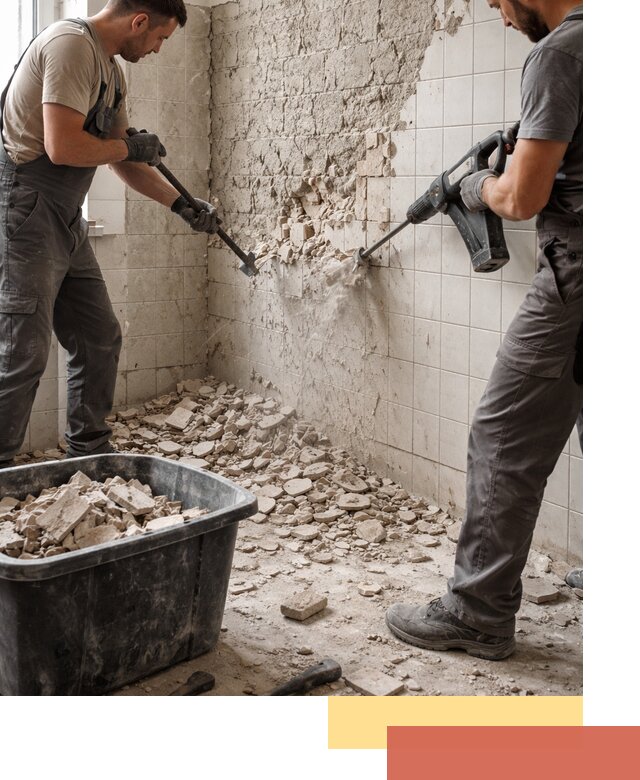 Демонтаж плитки со стен в Тюмени быстро и аккуратно