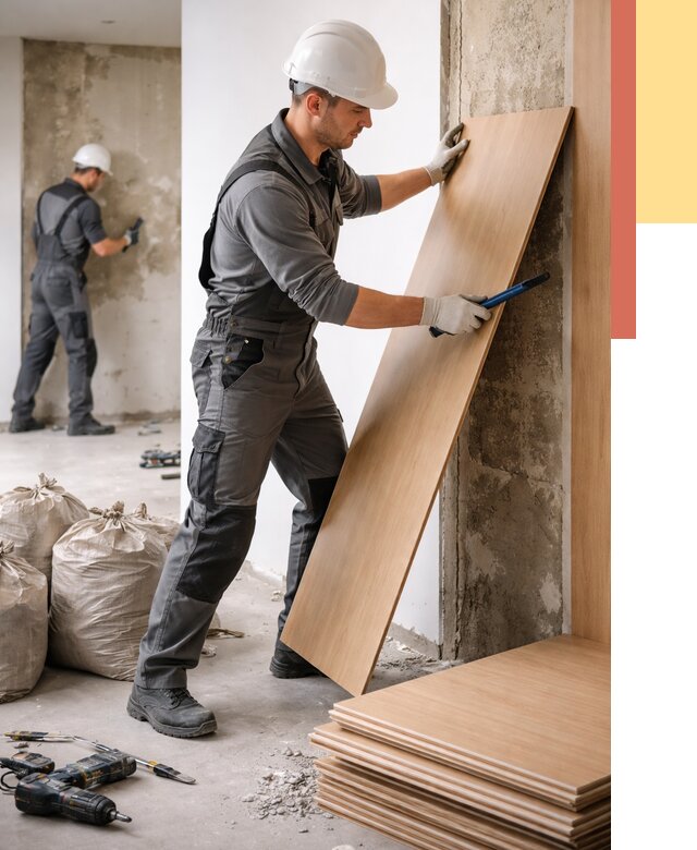 Демонтаж стеновых панелей в Тюмени от 3572 руб. за м² быстро и недорого | ОТДЕЛОЧНИК-Тюм