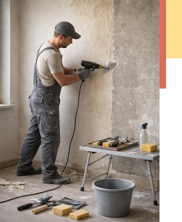 Очистка стен от клея в Тюмени от 1888 руб. — снятие и удаление клея со стен | ОТДЕЛОЧНИК-Тюм