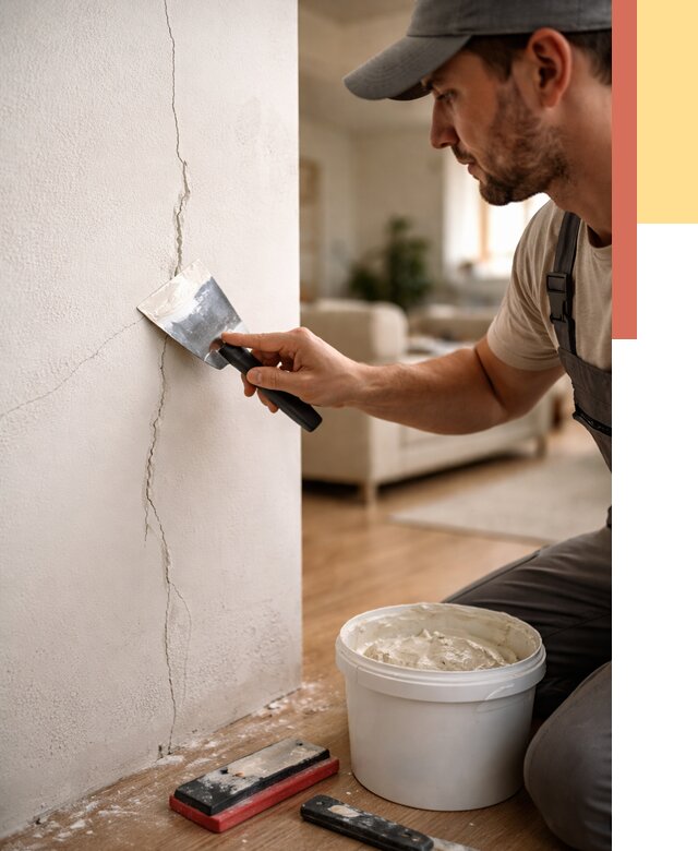 Заделка трещин и сколов в Тюмени от 2501 руб. — быстро и недорого | ОТДЕЛОЧНИК-Тюм