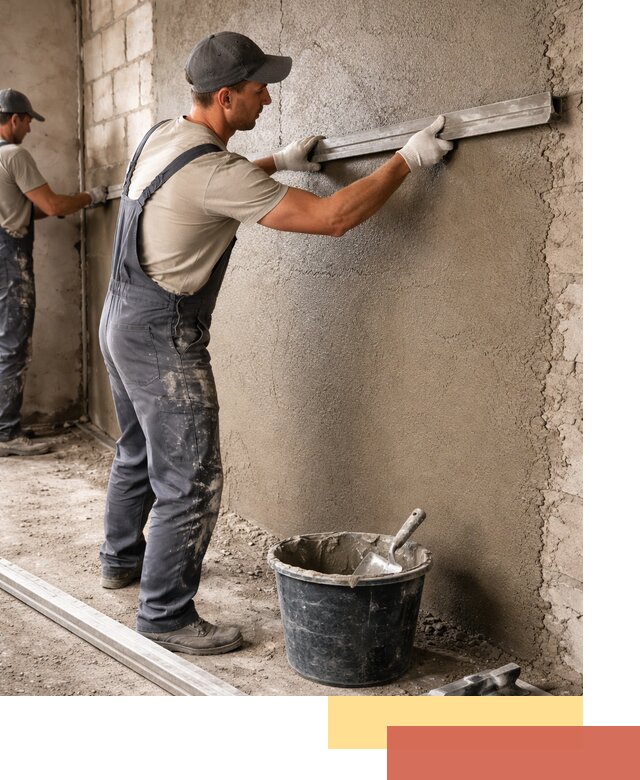 Штукатурка стен цементно-песчаная в Тюмени профессионально