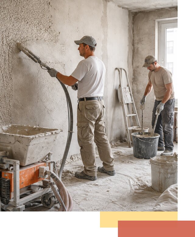 Машинная штукатурка стен в Тюмени — быстро и качественно