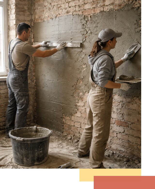 Штукатурка кирпичных стен в Тюмени — качественно и надежно