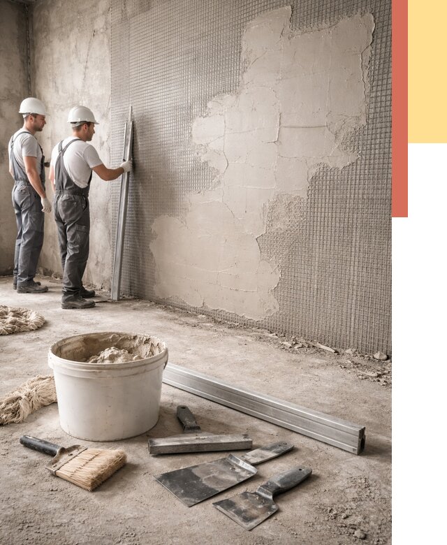 Штукатурка стен по сетке в Тюмени от 5614 руб./м2 — быстро и недорого | ОТДЕЛОЧНИК-Тюм