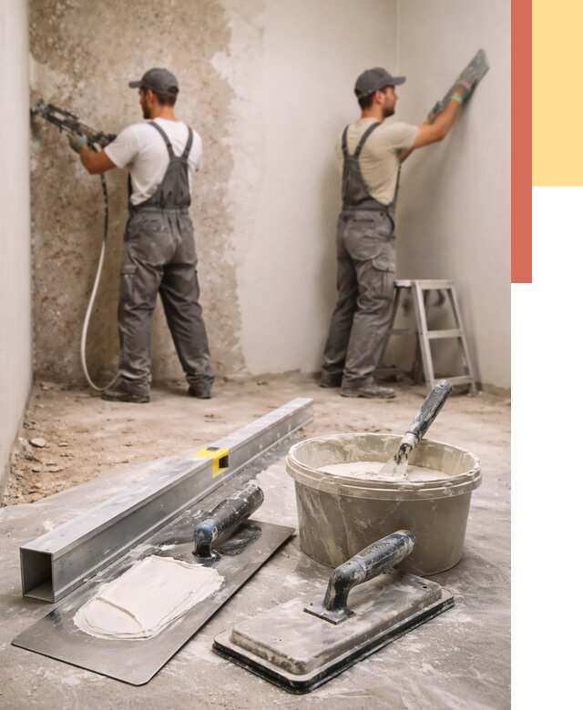 Штукатурка стен под обои в Тюмени от 4593 руб./м2 — выравнивание под обои | ОТДЕЛОЧНИК-Тюм