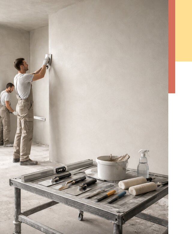 Штукатурка стен под покраску в Тюмени от 4593 руб./м² — качественно и недорого | ОТДЕЛОЧНИК-Тюм