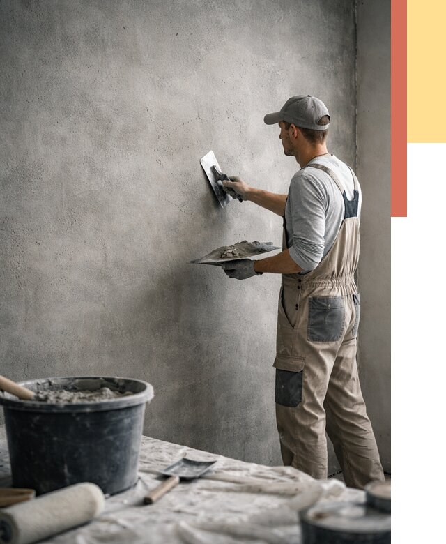 Декоративная штукатурка под бетон в Тюмени от 2552 руб./м² — нанесение под ключ | ОТДЕЛОЧНИК-Тюм