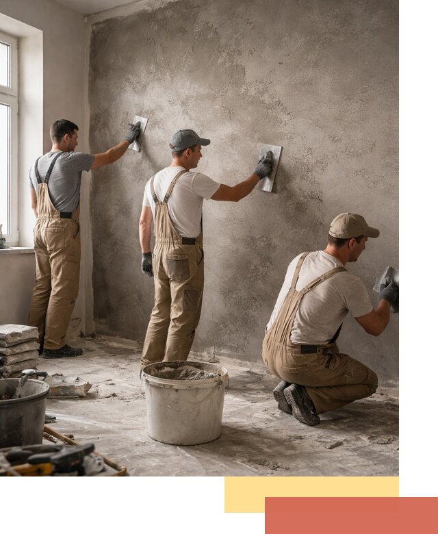 Декоративная штукатурка под бетон в Тюмени для стен и потолков