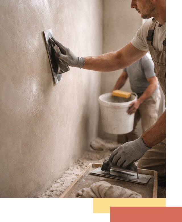 Нанесение марокканской штукатурки таделакт в Тюмени
