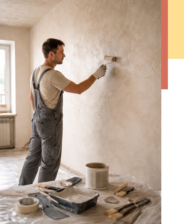 Нанесение лессирующей краски по декоративке в Тюмени от 1786 руб. | ОТДЕЛОЧНИК-Тюм