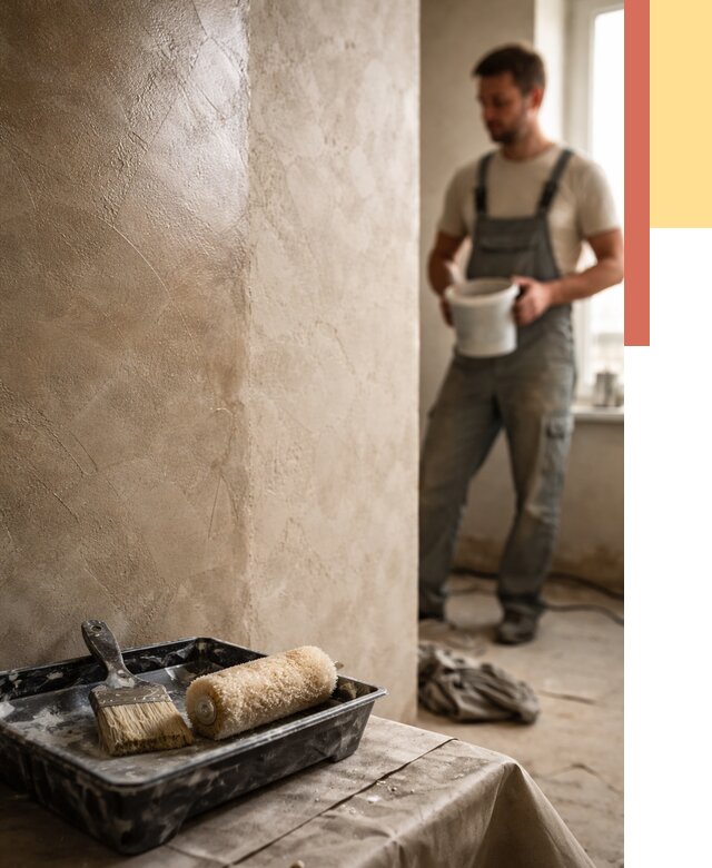 Нанесение воска на штукатурку в Тюмени от 3572 руб. | Услуги ОТДЕЛОЧНИК-Тюм