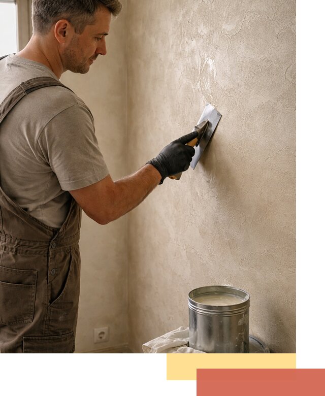 Нанесение воска на штукатурку в Тюмени для защиты и блеска