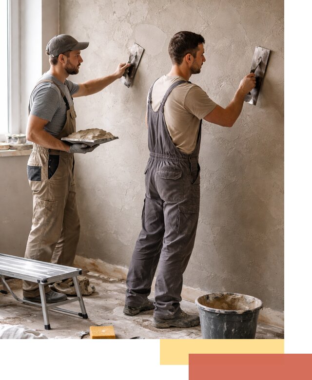 Ремонт декоративной штукатурки и восстановление фактуры в Тюмени