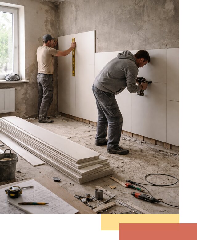 Монтаж ПВХ панелей на стены в Тюмени качественно и быстро