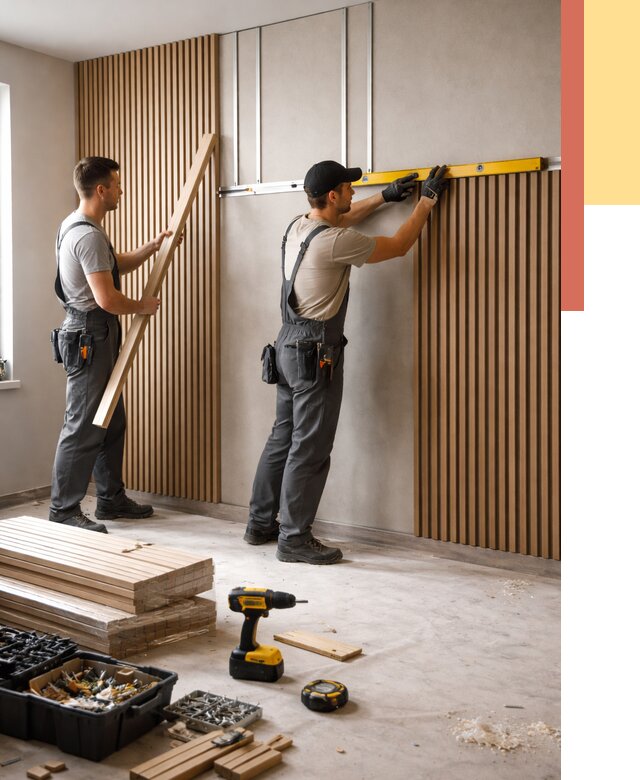 Монтаж реечных панелей на стены в Тюмени от 1225 руб. — быстро и недорого | ОТДЕЛОЧНИК-Тюм