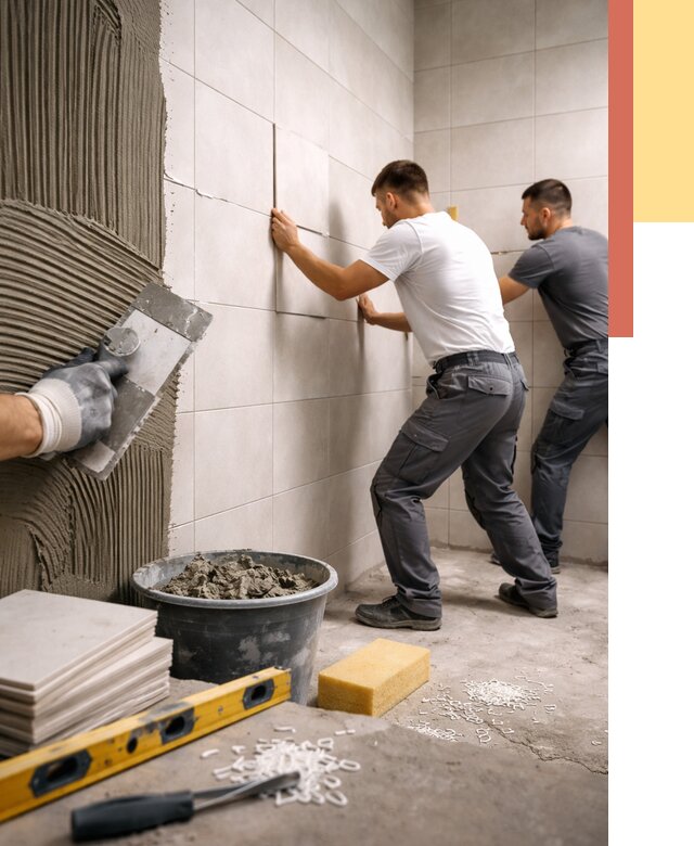 Укладка плитки на стены в Тюмени от 868 руб. — качественно и недорого | ОТДЕЛОЧНИК-Тюм