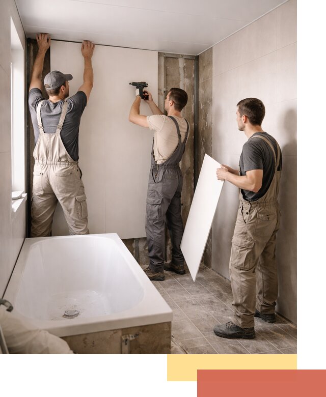 Отделка ванной панели ПВХ профессионально в Тюмени