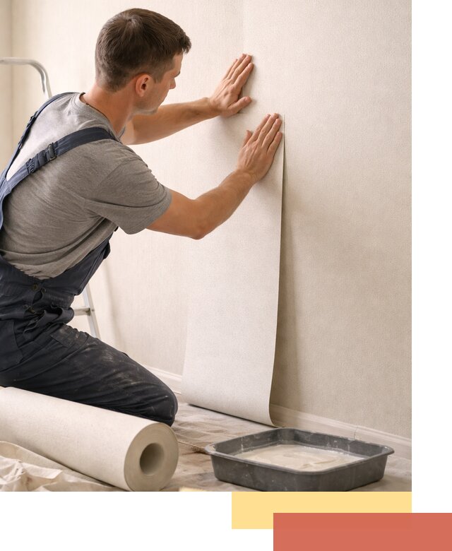 Поклейка флизелиновых обоев в Тюмени качественно и быстро