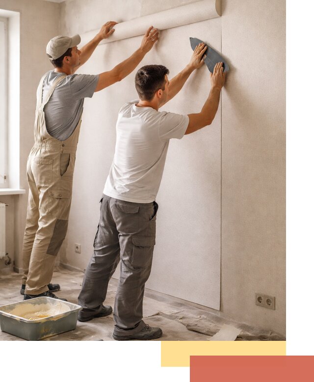 Поклейка виниловых обоев в Тюмени профессионально и качественно