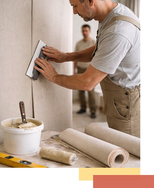 Поклейка текстильных обоев в Тюмени профессионально и аккуратно