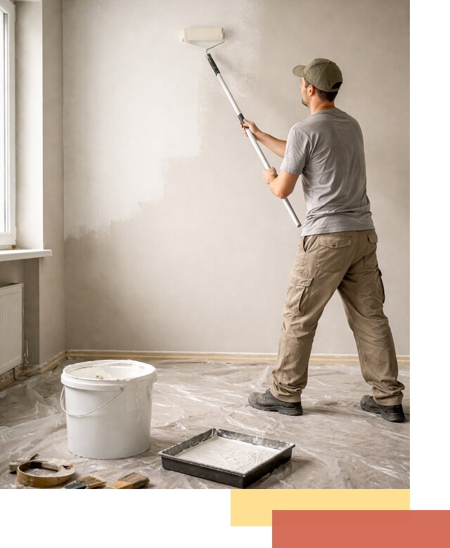 Покраска стен латексной краской в Тюмени качественно и быстро