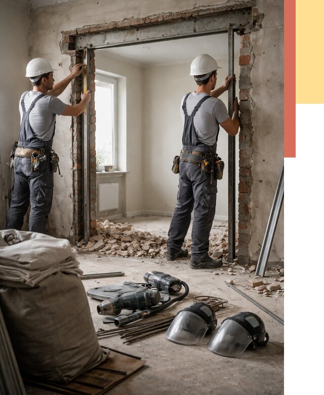 Расширение дверного проема в Тюмени от 12759 руб. под ключ | ОТДЕЛОЧНИК-Тюм