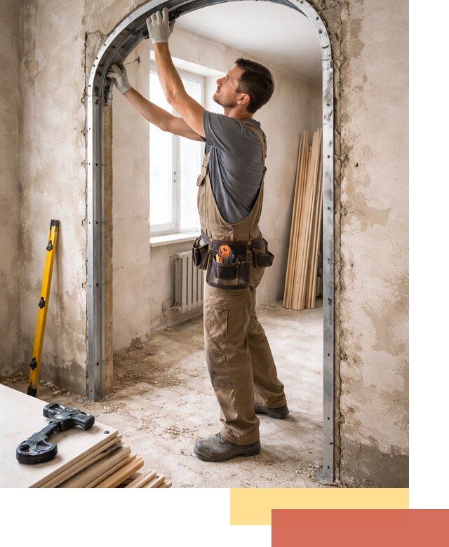 Устройство арочного проема в Тюмени под ключ