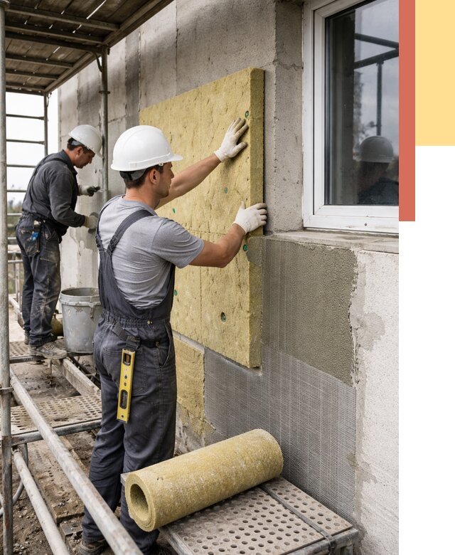 Утепление стен в Тюмени от 4389 руб. под ключ — быстро и недорого | ОТДЕЛОЧНИК-Тюм