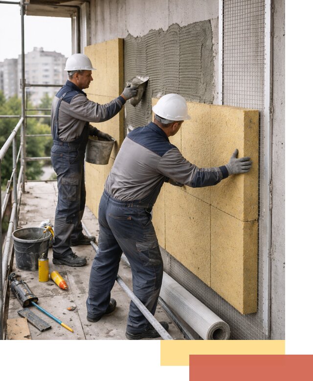Утепление стен зданий и домов в Тюмени качественно и надежно