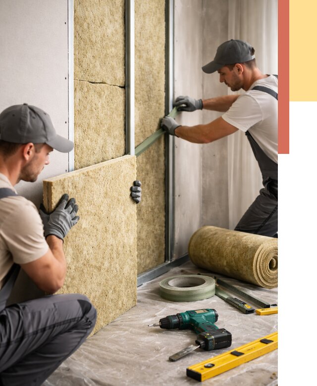 Шумоизоляция стен в Тюмени под ключ от 1888 руб. | ОТДЕЛОЧНИК-Тюм