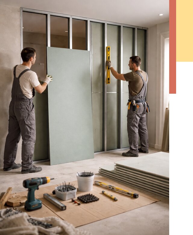 Перегородка из влагостойкого гипсокартона в Тюмени от 4899 руб. — монтаж под ключ | ОТДЕЛОЧНИК-Тюм