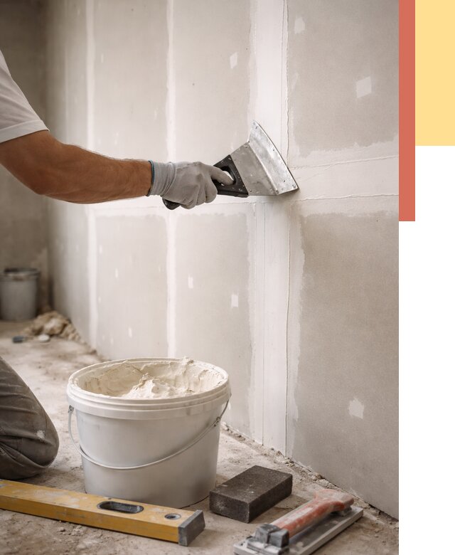 Шпаклевка перегородок из гипсокартона в Тюмени от 2552 руб. — услуги ОТДЕЛОЧНИК-Тюм