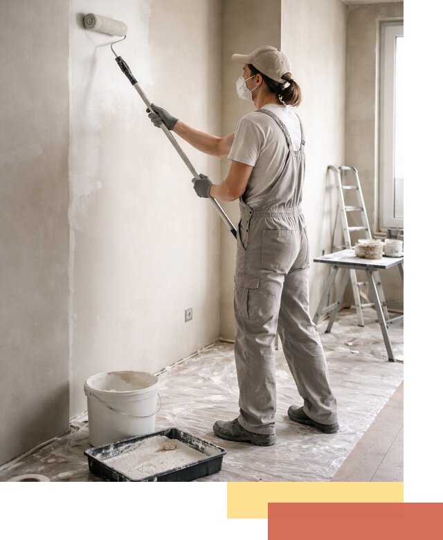 Покраска перегородок из гипсокартона в Тюмени качественно и недорого