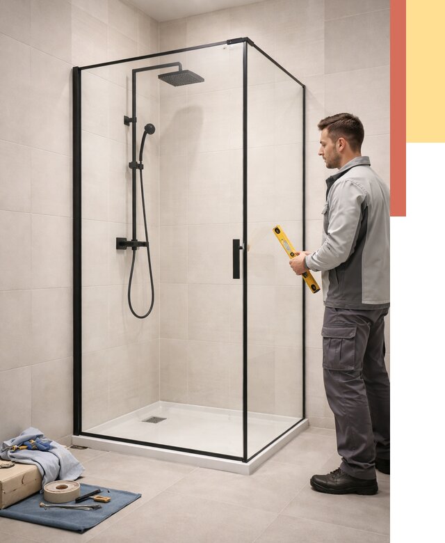 Стеклянные перегородки для душа в Тюмени от 12759 руб. | Монтаж под ключ — ОТДЕЛОЧНИК-Тюм