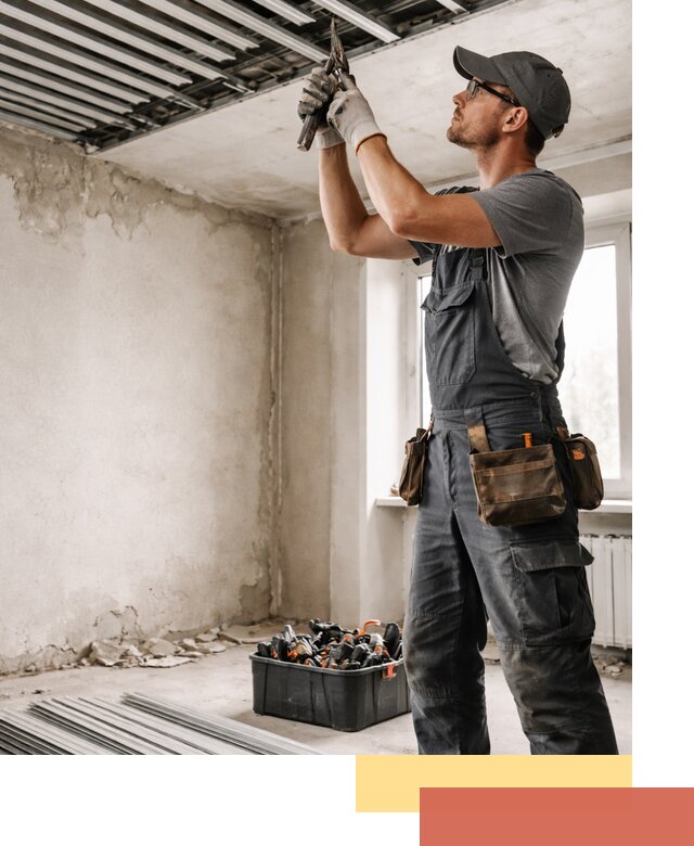 Демонтаж реечного потолка в Тюмени быстро и аккуратно