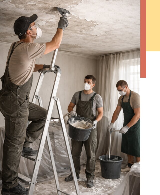 Удаление побелки с потолка в Тюмени от 2552 руб. быстро и недорого | ОТДЕЛОЧНИК-Тюм