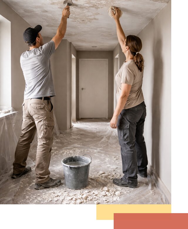 Удаление побелки с потолка в Тюмени — быстро и аккуратно