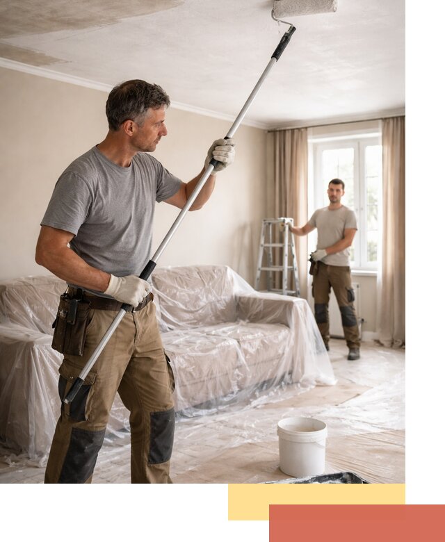 Грунтовка потолка в Тюмени — подготовка под покраску и отделку