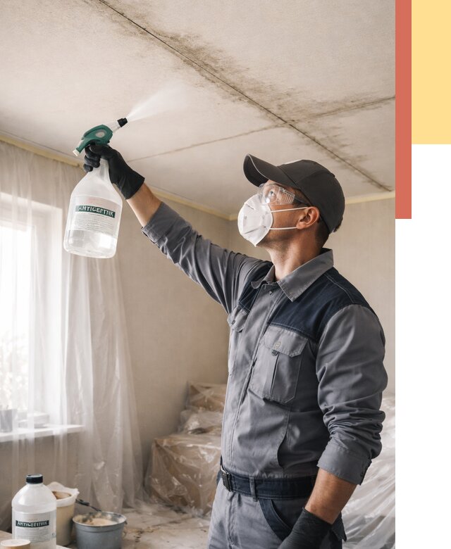 Антисептическая обработка потолка в Тюмени от 2552 руб. | ОТДЕЛОЧНИК-Тюм