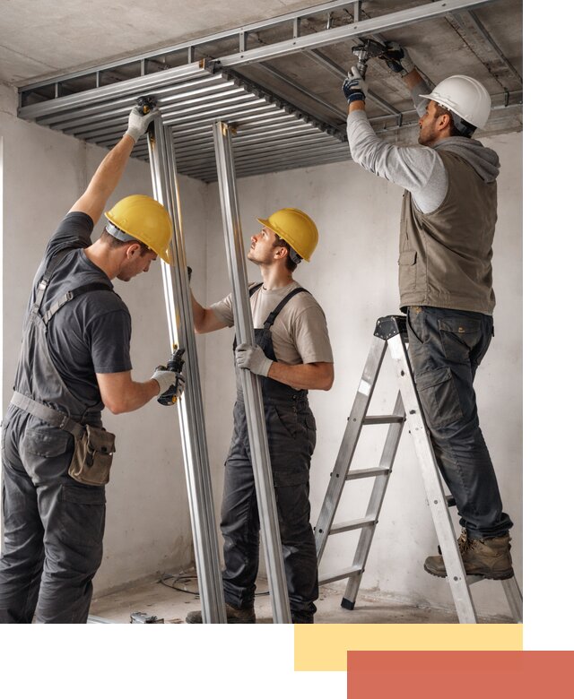 Монтаж реечного потолка под ключ в Тюмени