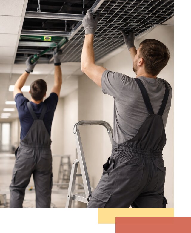 Монтаж потолка Грильято в Тюмени: установка под ключ качественно