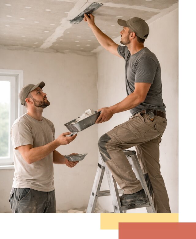 Шпаклевка потолка из гипсокартона в Тюмени качественно и быстро