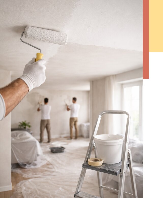 Покраска потолка акриловой краской в Тюмени от 2552 руб. | ОТДЕЛОЧНИК-Тюм