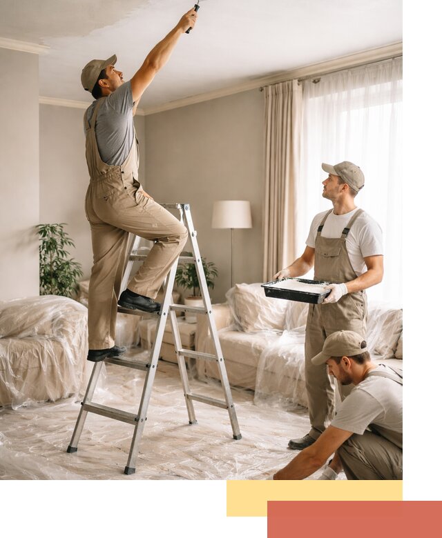 Покраска потолков акриловой краской в Тюмени качественно и быстро