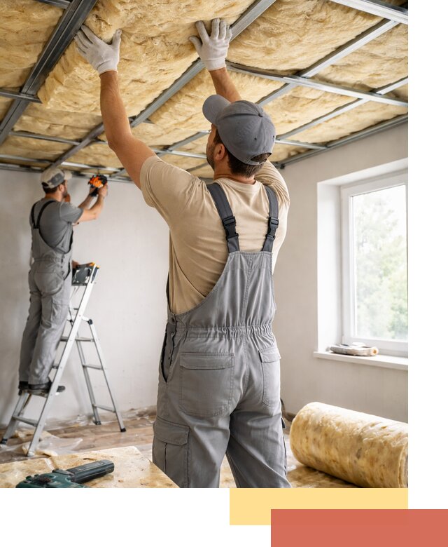 Утепление потолка под ключ в Тюмени качественно и быстро