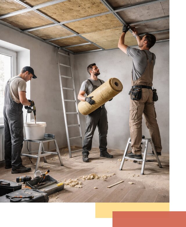 Шумоизоляция потолка в Тюмени: профессиональный монтаж и отделка